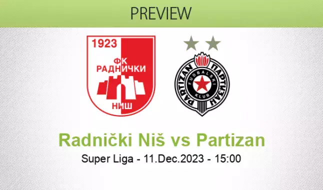 Radnički Nis – Partizan: reliable forecast and bet on the Serbian  Championship match — December 11, 2023